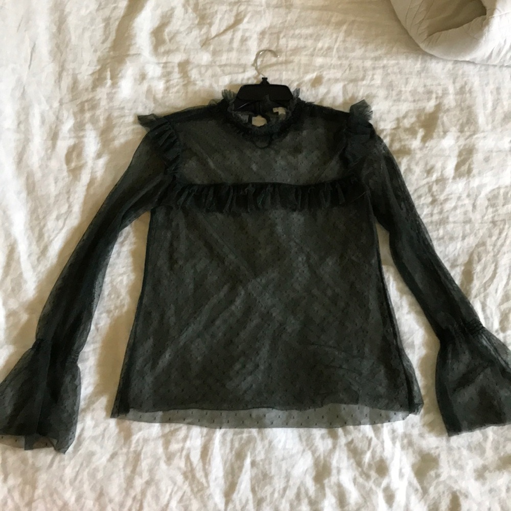 Evergreen Lace Blouse